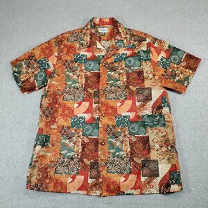 Andrade Honolulu Hawaiian Aloha Shirt Mens XXL* Hawaii Patchwork Button Front